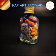 Ganesha Offerings Aksat Rice 9-Color Om Symbol Glass Bottles 9 Types Of Grains offer01