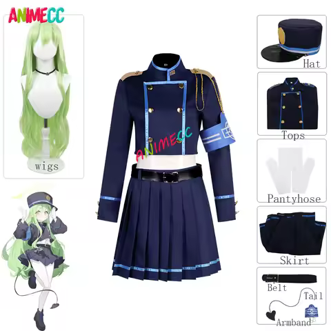 ANIMECC in Stock S-2XL Blue Archive Tachibana Hikari Nozomi Cosplay Costume Wig Anime Project MX Sch