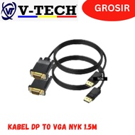 CABLE DP TO VGA NYK 1.5M