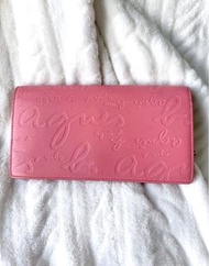 Agnes B voyage Pink Long Wallet