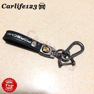 Porsche Panamera Cayenne 911 Logo keychain 718 Caman Macan Leather Key Ring