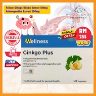 WELLNESS GINKGO PLUS VEGECAP 120'S