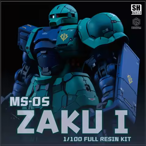 In Stock SH STUDIO MG 1/100 MS-05 ZAKU I Unpainted Resin GK Model with Internal Skeleton, Collection