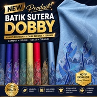 (0.5m) Seta Pura Sutera Dobby Silk Satino Kain Pasang Batik Seragam Bidang 45