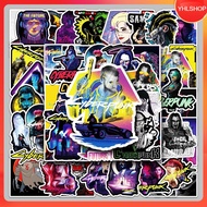 50 Sheets Game Stickers Cyberpunk 2077 2077 Graffiti Sticker