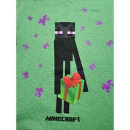 Preloved ENDERMAN CHRISTMAS GREEN SHIRT FOR KIDS