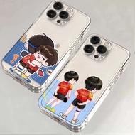 Hot Sale New Product Shatou Hug Phone Case Transparent Creative for Iphone 15 14 Pro Max 13 12 Mini 