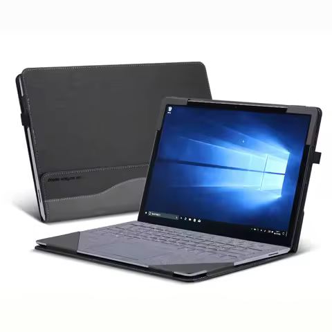 Case For Microsoft Surface Laptop 5 13.5 Inch 2022 Split Portable PU Leather Protective Cover For Su