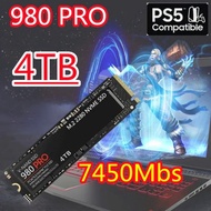 ใหม่980 Pro SSD 1TB 2TB 4TB 8TB NVMe PCIe 4.0 M.2 2280 7450เมกะไบต์/วินาทีภายใน Solid State Disk สำหรับ PS5 PlayStation5แล็ปท็อปเดสก์ท็อป PC