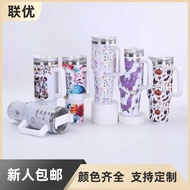 3D Printed 40Oz Ice Cream Cup Vacuum Double-Layer Spray Coated Insulated Cup With Large Capacit