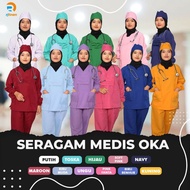 NAZEER LONG-SLEEVED OKA UNIFORM SET HOSPITAL UNIFORM/ NURSE UNIFORM/ NURSE UNIFORM/ OK SCRUB/ LONG-S