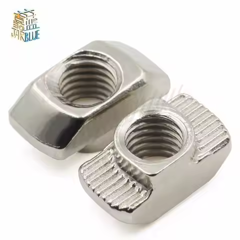 10/20/50/100pcs M3/M4/M5*10*6 for 20 Series Slot T-nut Sliding T Nut Hammer Drop In Nut Fasten Conne