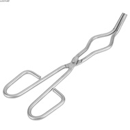 LUCKYUFT Crucible Tongs, Stainless Steel Anti Slip Grip Crucible Holder, Solid Structure Long Handle