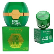Soo young Green Algae Body - Skin Whitening Body Cream with free whitening booster
