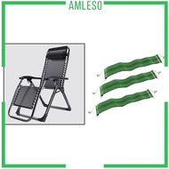 [Amleso] 3pcs Recliner Bottom Fixing Straps for Patio Beach Leisure Chairs Couch Lounger,