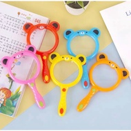 6 cm diameter plastic magnifying glass toy that can magnify baby's objects - science discovery toy