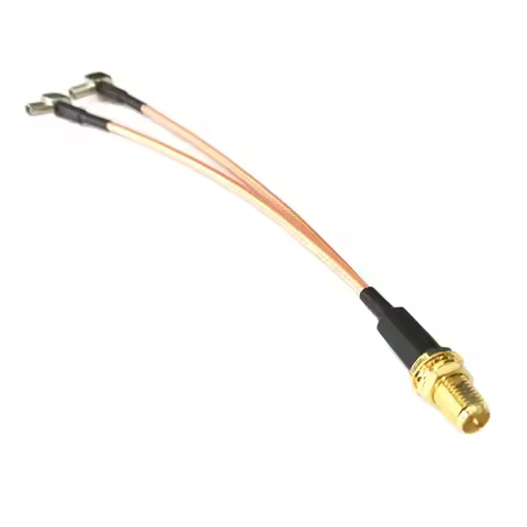 SMA Male Female to 2X TS9 Connector Y Type Splitter Combiner RF Coaxial Pigtail Cable for 3G 4G Mode
