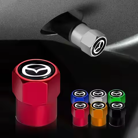 4Pcs Car Valve Stem Caps Cover Waterproof Car Accessories For Mazda 3 7 8 Atenza Axela 5 6 323 500 R
