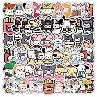50-103pcs Anime Manhwa Manga Hatsune Miku Sanrio Pochacco Identity V Kuromi Cartoon Stickers MALTESE