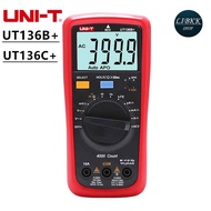 UNI-T UT136B+ UT136C+ เครื่องวัดกระแสไฟตรง DC / AC มิเตอร์วัดไฟเเบบดิจิตอล  วัดคาปาได้ เป็นระบบออโต้