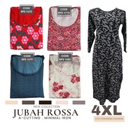 Jubah Muslimah (Size 4XL) Jubah Plus Size Maxi Long Dress Women Muslimah Clothing