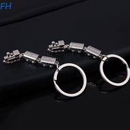 FENGHA Movable Joint Train Keyring, Train Model Movable Joint Mini Train Model Alloy Keychain, Small