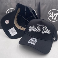 '47 brand Chicago White Sox MVP adjustable cap with embroidered logo. Baseball cap