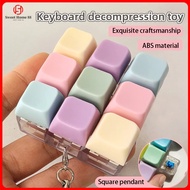 9-key Keyboard Key Fidget Toys Party Stress Relief Simulated Keyboard Fidget Keyboard Keychain Toys 