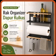 Kitchen Organizer Rack Refrigerator Spice Magnetic Metal Rack DR766