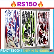 Stiker sticker body cover set stripe (7) honda rs150 v1 RS150R RS 150 R 150R COVERSET STRIPE STRIKE STICKER STIKER