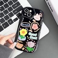 🔥จัดส่งทันที+COD🔥ดอกไม้เล็ก ๆ เคสไอโฟน11 เคส14 For iPhone 11 13 12 14 15 Pro Max X Xs Max XR 7 8 Plus SE 2020 เคสโทรศัพท์มือถือTpu นิ่ม ขอบโค้ง กันกระแทก