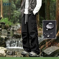 ZEKE B0048 Waterproof Cargo Pants Seluar Panjang Kerja Lelaki Pocket Trouser Tactical Cargo Long Pan