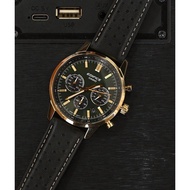 Casio Edifice EFR-575CL-3A Gold Tone Green Analog Leather Chronograph Men's Watch