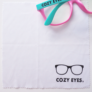 ⭐️ ผ้าเช็ดแว่น COZY EYES - ผ้าไมโครไฟเบอร์ ใช้ทำความสะอาดแว่นตาและเลนส์ เนื้อผ้านุ่มมาก ไม่ทำลายพื้น