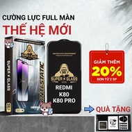 Tempered Redmi K80, K80 pro Meocase full screen | Screen protector for Xiaomi