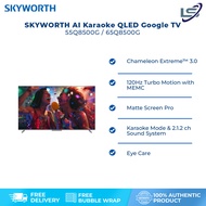 SKYWORTH 55"/65" AI Karaoke QLED Google TV 55Q8500G/65Q8500G | Chameleon Extreme™ 3.0 | Matte Screen