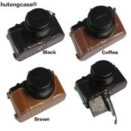 PU leather case Half Body cover camere bag For Panasonic LX100II LX100 M2 With Battery Opening