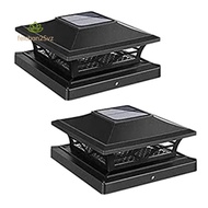 Solar Post Cap Lights Outdoor Deck Fence Post Light Deck Fence Post Light for 3.5x3.5 5.5x5.5 Wooden