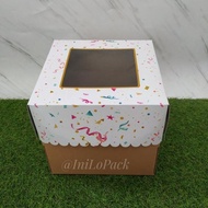 [5pcs] Party Tart Box x22x20 22 cm Cake Box/ 22 cm Tart Box/
