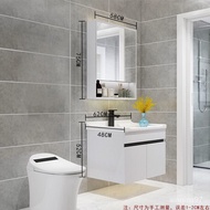 🍅Nordic Bathroom Solid Wood Bathroom Cabinet Wash Basin Cabinet Combination Wash Basin Basin Cabinet Washstand Simple Mi