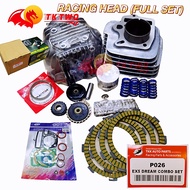 (P026) COMBO EX5 DREAM/ WAVE100 RACING HEAD BLOCK (53MM 56MM) (23/27MM 24/28MM) FULL SET "TK2"