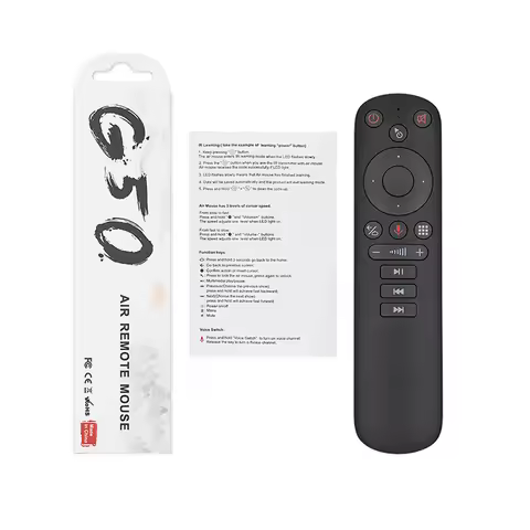 G50S Voice Remote Control Gyroscope Air Mouse Wireless Mini Kyeboard with IR Learning for Android TV