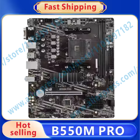 B550M PRO B550 Motherboard AMD B550 2×DDR4 64GB PCI-E 4.0 1×M.2 Micro ATX OK