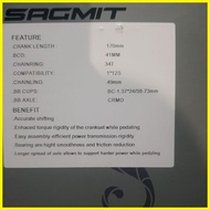 ❁ ◊☜ ✓ Sagmit crankset evo3 /generation 3.0 1x 36t/34t alloy mtb crank&Sagmit edison crankset with