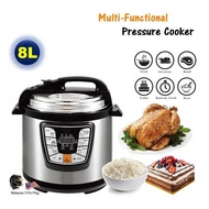 HM18 8L 1300W Electric Pressure Cooker 6 Programmed Timer Rice Cooker Pressure Cooker 8L Jkm5