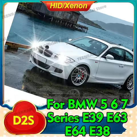 2x For BMW 5 6 7 Series E39 E63 E64 E38 Fast Bright HID Xenon D2 D2S Headlight Head Lamps 6000K 8000
