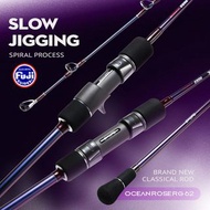 CYLIUS Ocean Rose Light Slow Jigging Sea Slow fishing Rod 2 Section Fuji Ring Toray 30T  Baicasting 