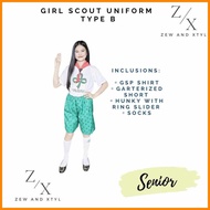● ➷ ∠ ok LfNine Best Uniform GSP Scouting Type A and B Set Dress Set for Girls Back to School