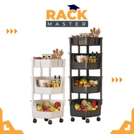 RACK MASTER Multifunctional Kitchen Corner Trolley Kitchen Rack Home Floor Trolley Seasoning Storage