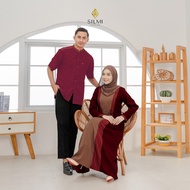 SILMI - Gamis Couple Pasangan - Gamis Kondangan Couple Yumna Couple